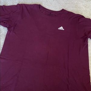 Maroon adidas tee 2 for 10$